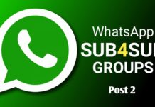 YouTube sub4sub whatsapp group link 2020